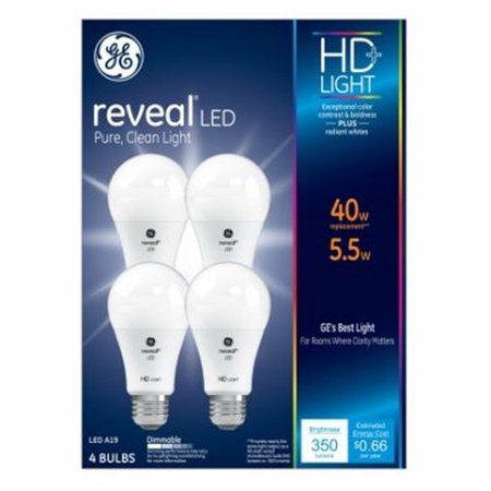 CURRENT 5.5 watts Clean White A19 Shape Bulbs, 4PK 248162